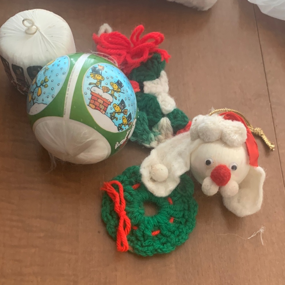 Vintage 1980s Christmas ornaments
